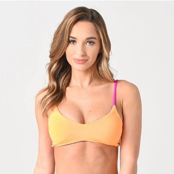 Maaji Vintage Grape Rocks Reversible Bikini Top Women’s M Swimwear Summer Beach - Picture 3 of 13